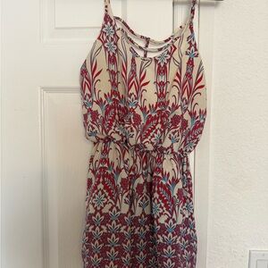 Red white and baby blue romper